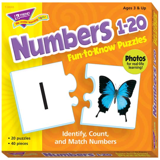 Trend Enterprises&#xAE; Numbers 1-20 Fun-to-Know Puzzles